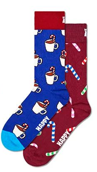 Happy Socks Men's Holiday Striped 2pk