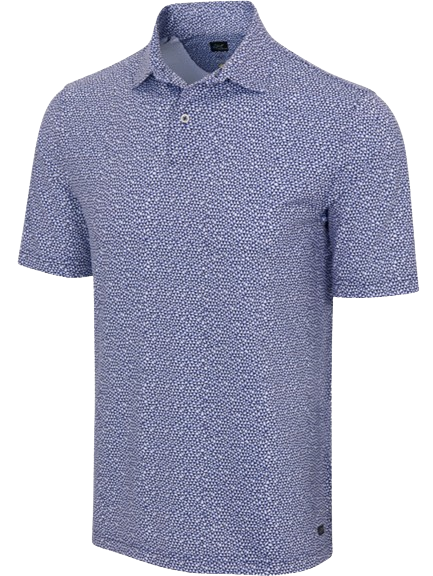 Greg Norman ML75 Shark Tooth Stretch Men's Deep Sea Shirt 