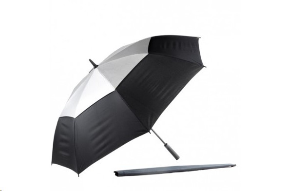 Alice Auto Double UV 137cm Black Umbrella