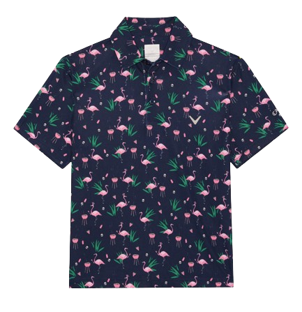 Callaway All Over Flamingo Men's Peacoat Shirt