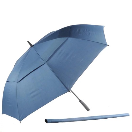 Alice Double Canopy Auto Open Navy Umbrella