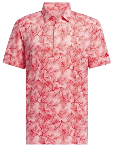 adidas Ultimate365 Pine Print Men's Semi Pink Spark/Better Scarlet Shirt