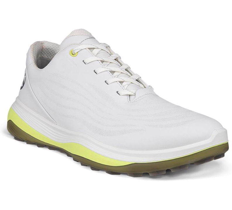 Best Value Ecco LT1 Hybrid Men s White Yellow Golf Shoe The Pro Shop