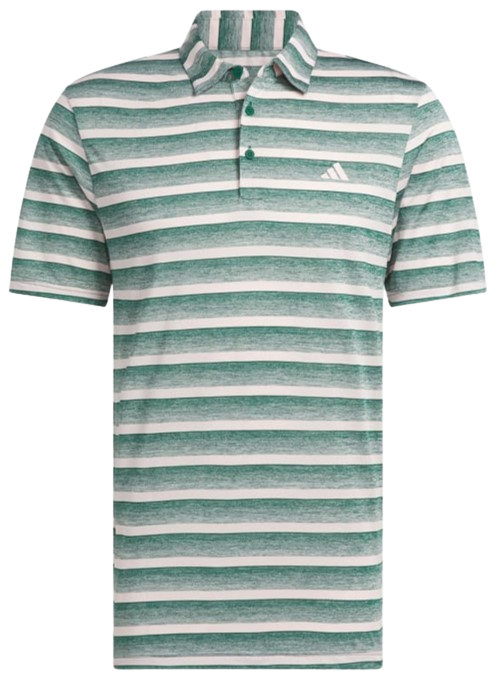 adidas Two-Colour Stripe Men's Collegiate Green/Sandy Pink Shirt