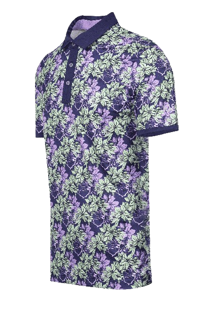 10&8 Azelea All-Over Print Men's Navy Shirt