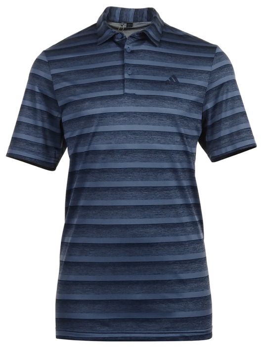 adidas Two Colour Striped Men's Collegiate Navy Shirt