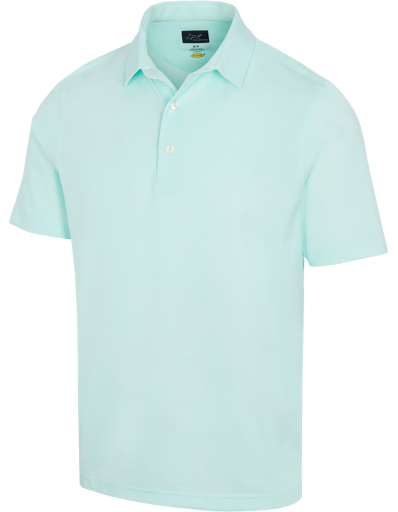 Greg Norman Freedom Micro Pique Men's Aqua Shirt