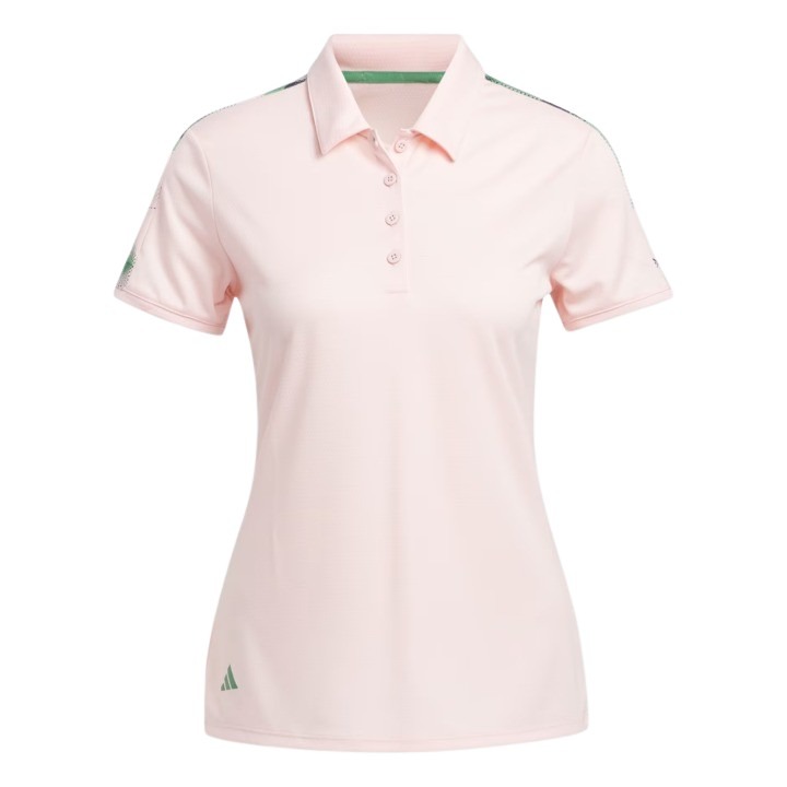 adidas Ultimate365 Ladies Printed Pink Polo Shirt