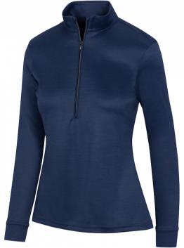  Greg Norman Clubhouse Half-Zip Mock Ladies Navy Pullover