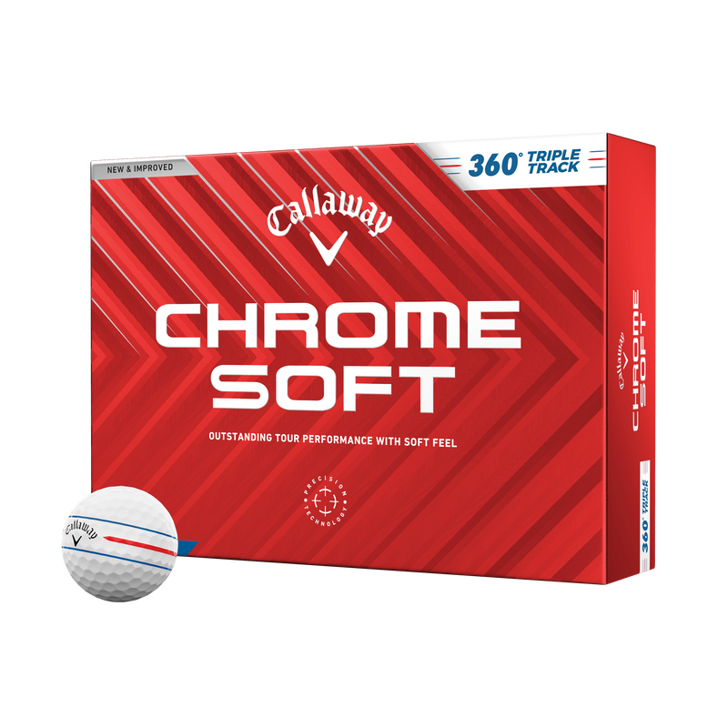 Callaway Chrome Soft 360 Triple Track Men's Golf Ball (2024)
