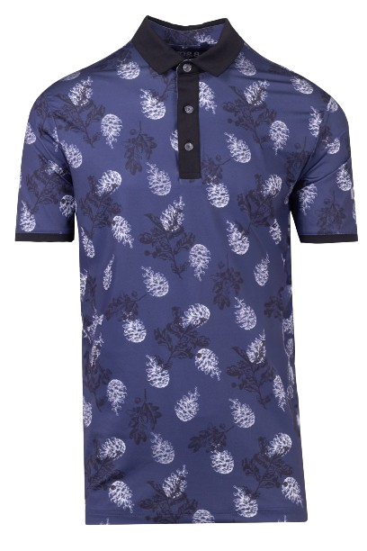 10&8 Pine Print Men's Navy Shirt