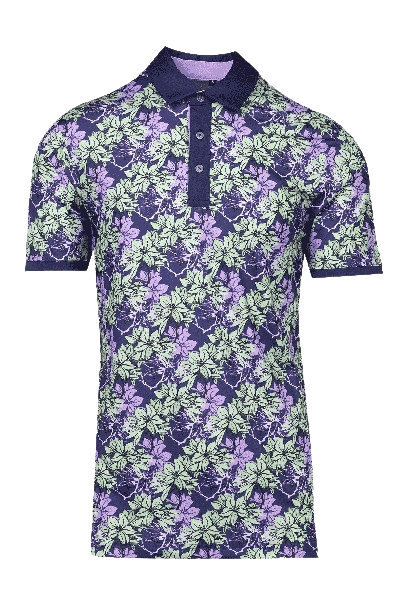 10&8 Azelea All-Over Print Men's Navy Shirt