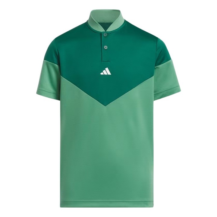 adidas Heat.RDY Sport Collar Juniors Green Polo Shirt