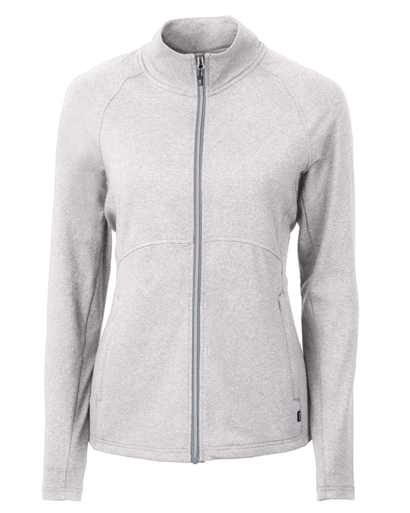 Cutter and Buck Adapt Eco Zip Ladies Polish Heather Pullover