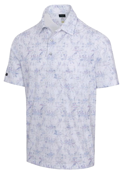 Greg Norman ML75 Cassava Leaf Stretch Men's White Shirt