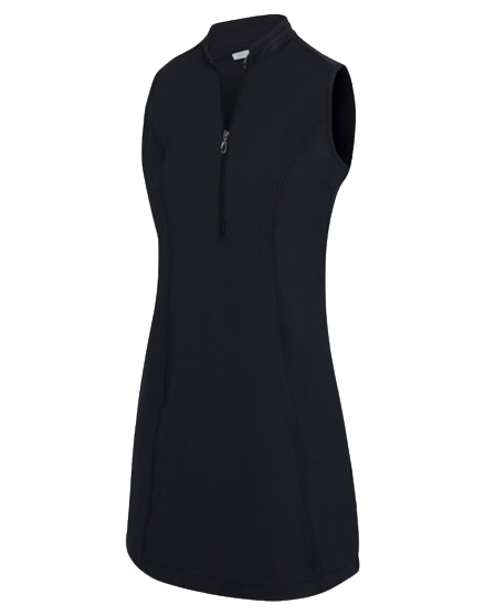 Greg Norman SL Pleated Ladies Black Dress