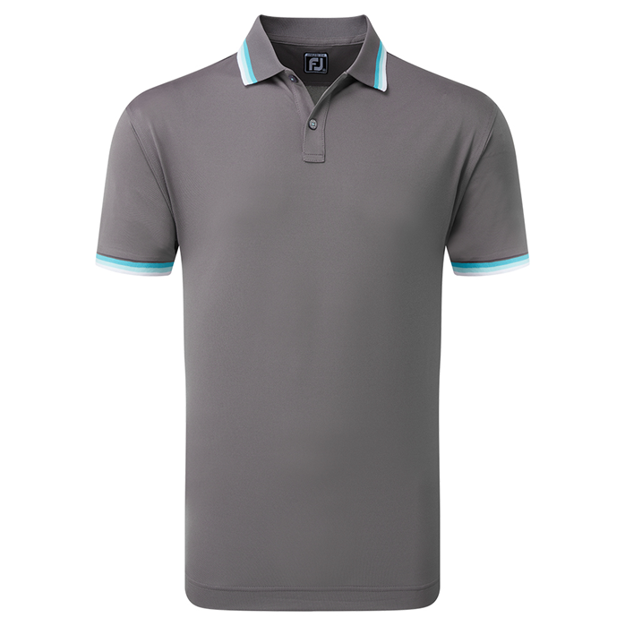 FootJoy Solid Men's Polo With Lava Trim Shirt