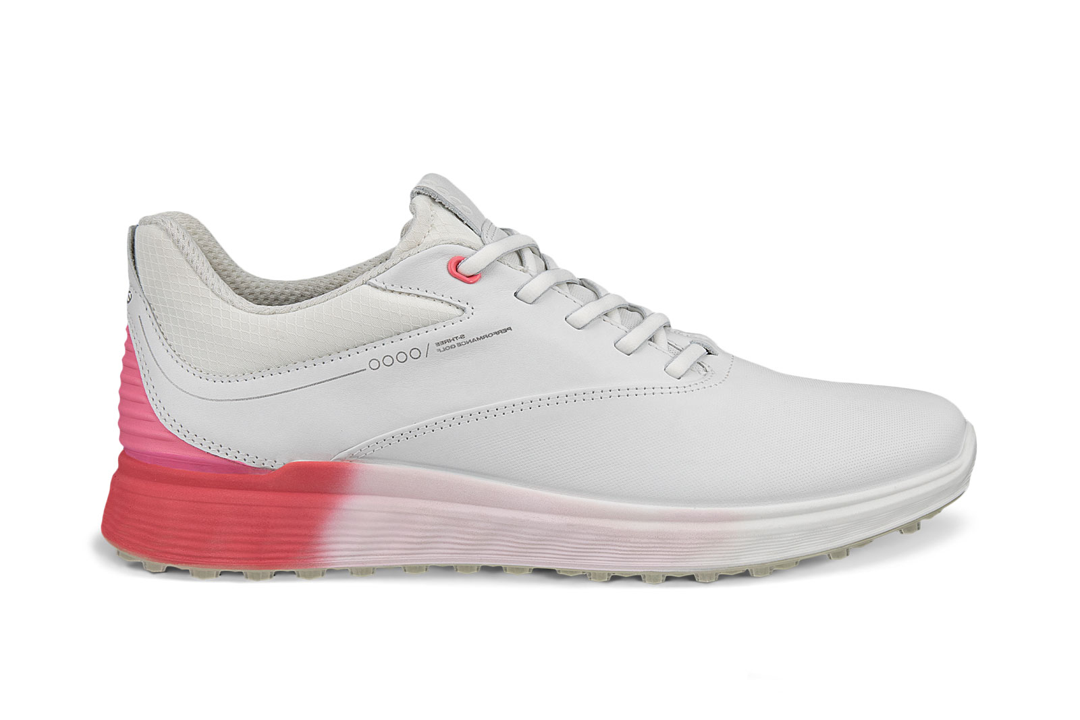 ECCO S-Three Ladies White/ Bubblegum Shoes