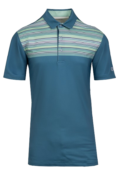 10&8 Striped Men's Teal Green Shirt