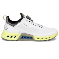 Ecco Golf Biom C4 Boa Men's White/Yellow Shoes