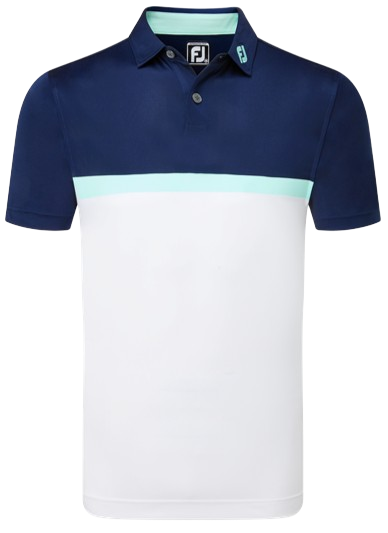  FootJoy's Colour Block Lisle Men's White Shirt