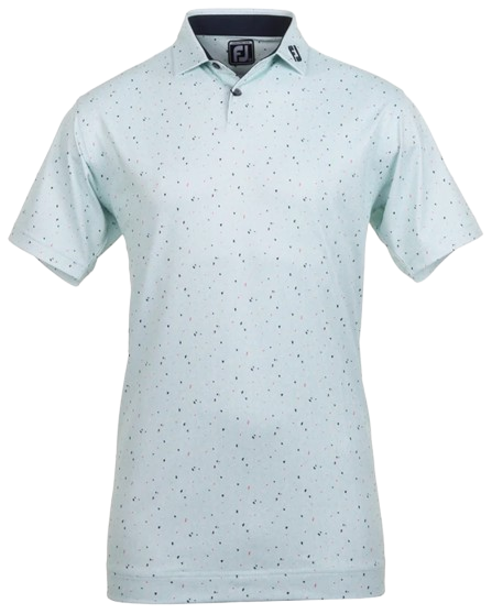 FootJoy Tweed Texture Pique Men's Seaglass Shirt