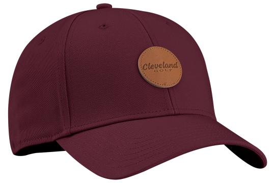 Cleveland Leather Patch Men's Maroon Cap